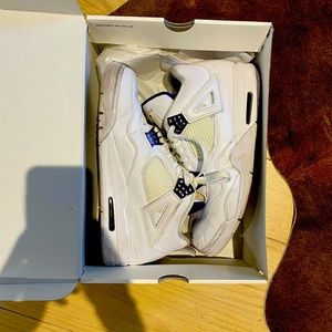 Nike Air Jordan 4 Retro with Metallic Purple